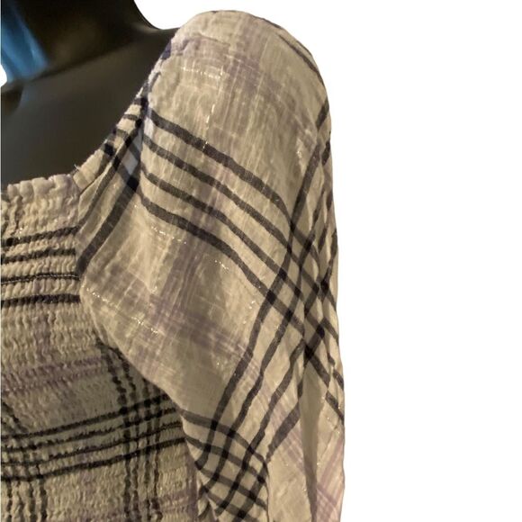 INC International Concepts fitted plaid crop top NWOT juniors size S. - Picture 7 of 10